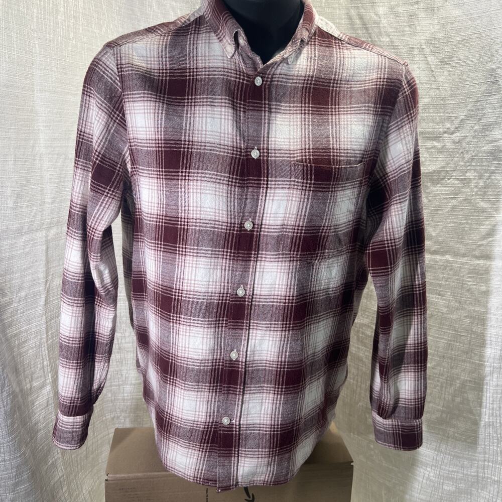 H&M Plaid Long Sleeve Flannel Shirt - Size M - Picture 1 of 11